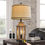 Thumbnail: Farmhouse USB A+C Charging Ports 3-Way Dimmable Touch Control Table Lamp