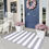 Thumbnail: Cotton Area Rug, Striped Outdoor Rug, Hand-Woven