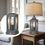 Thumbnail: Farmhouse USB A+C Charging Ports 3-Way Dimmable Touch Control Table Lamp