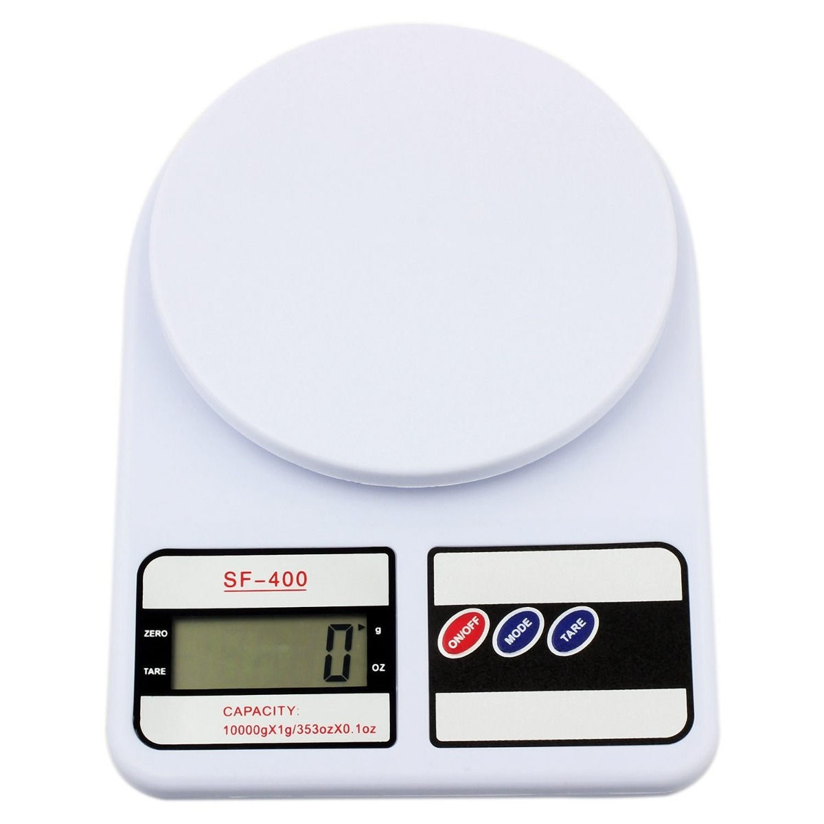 Wivarra Báscula De Cocina Digital Multifunción Blanco 10 Kg