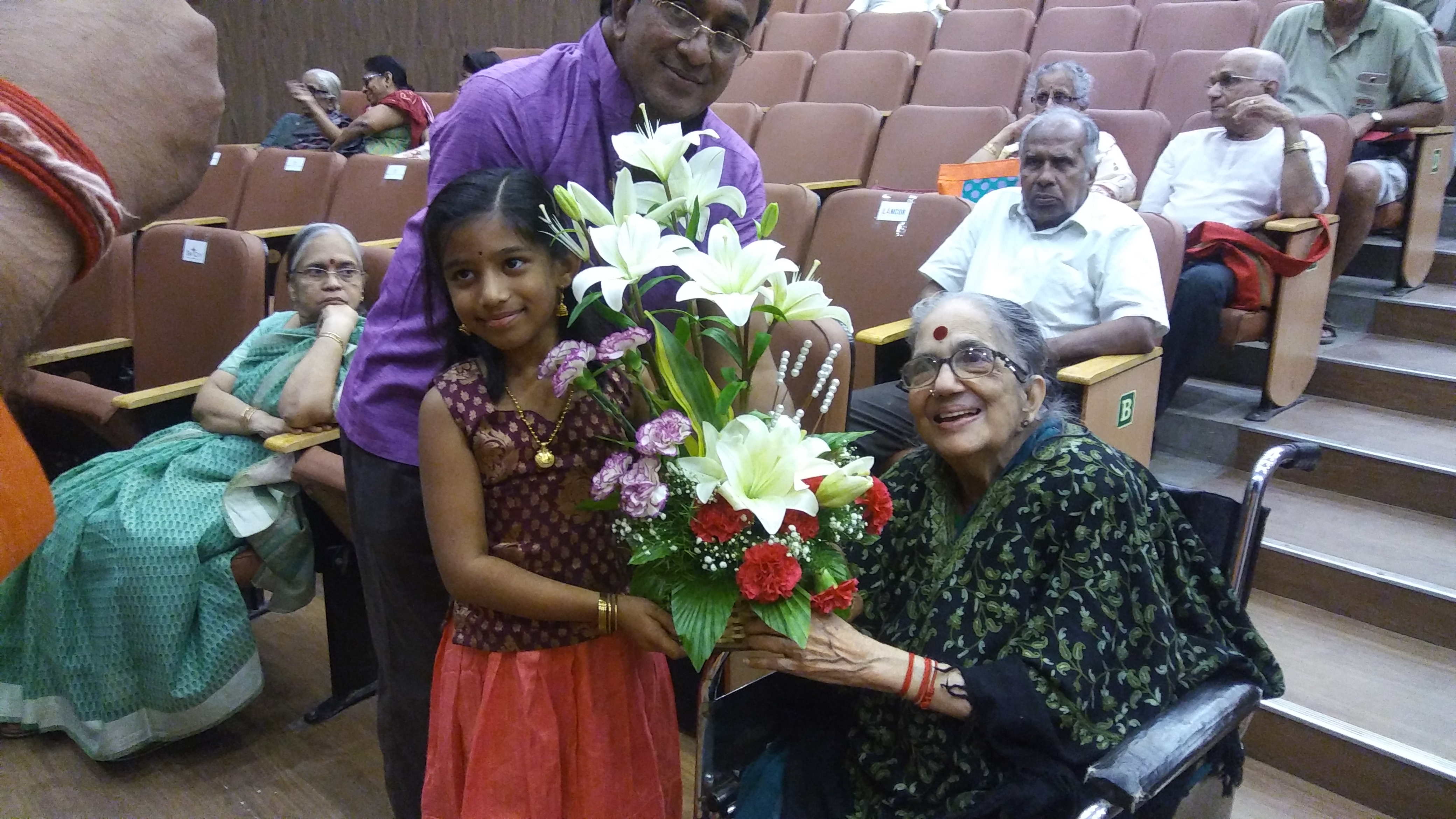Akshara with Smt. Radha