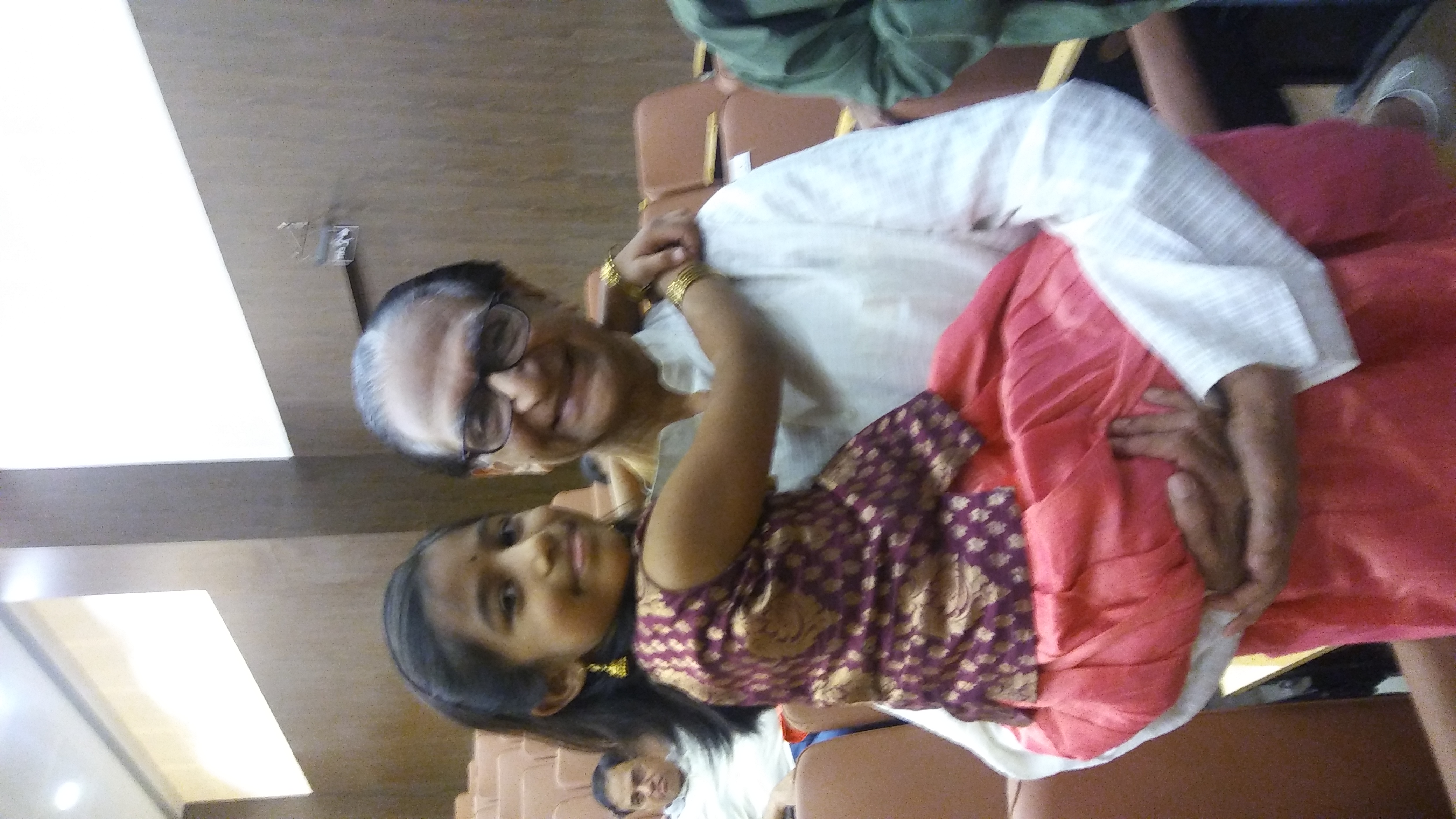 Akshara with Dr. C V Chandrasekhar
