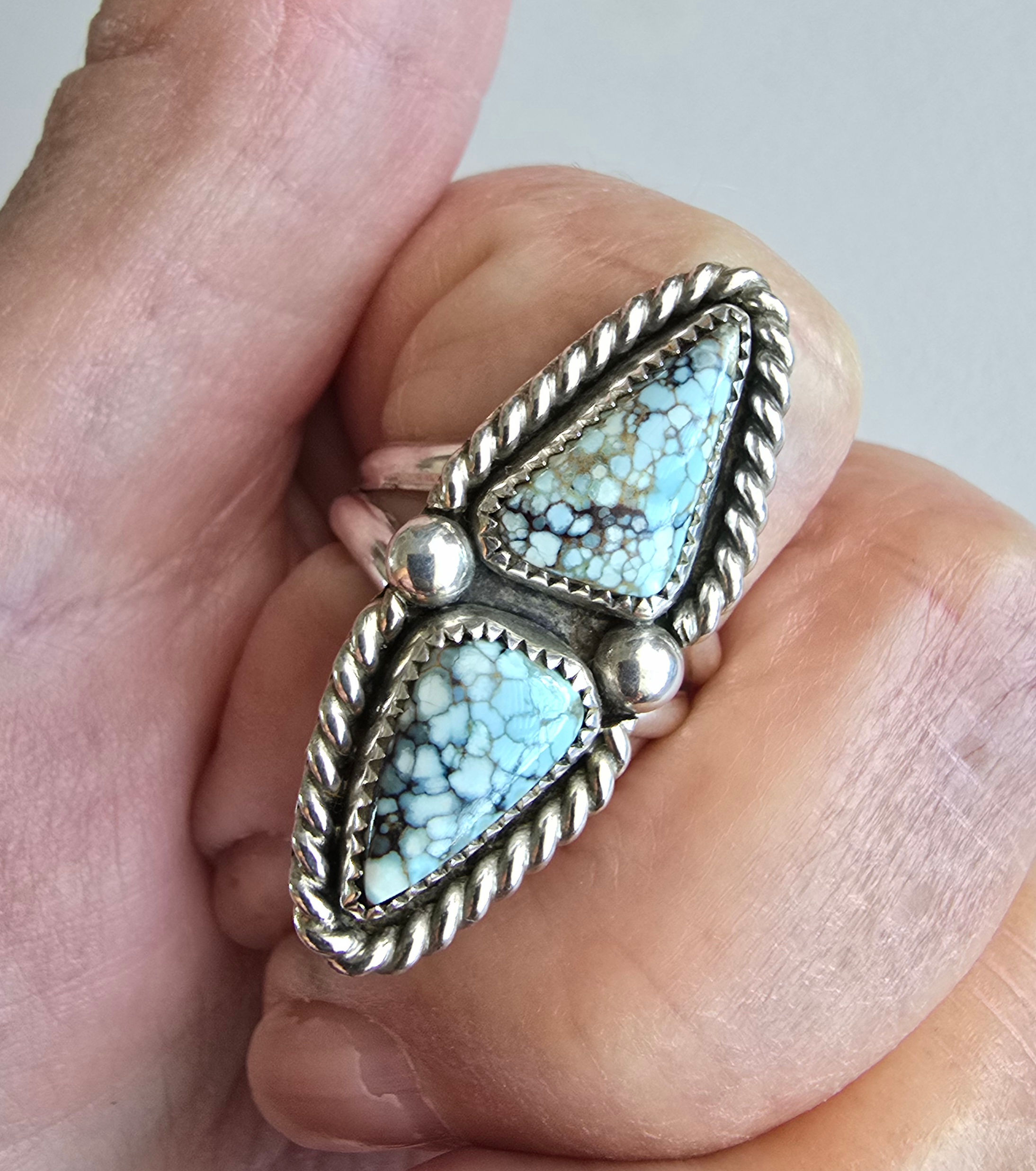 Natural High Grade Red River Turquoise Ring