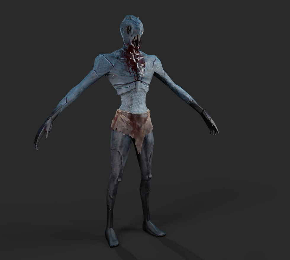 Here is the same mesh with an amazing texturing work from our artist