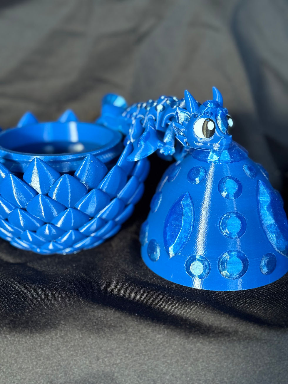 Thumbnail: Diamond Dragon Egg Dark Blue Crystals