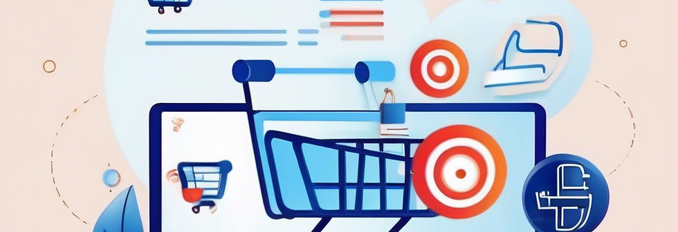 e-commerce service dark blue background.