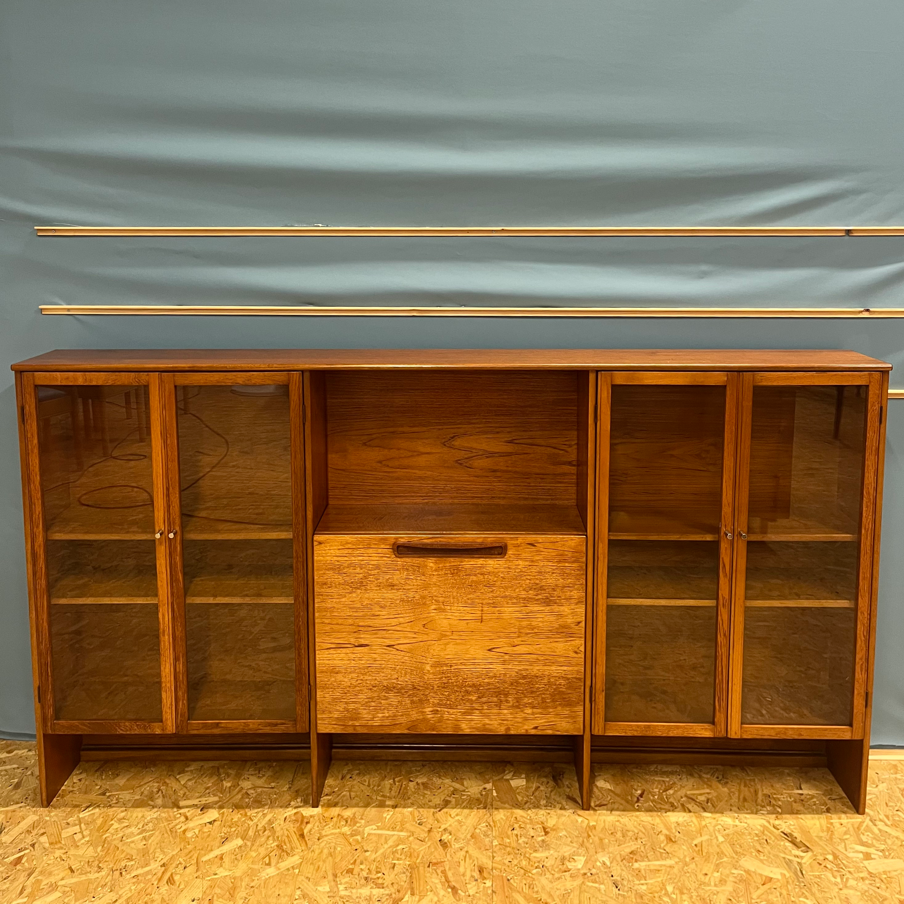 Mid century teak Meredew shelving unit