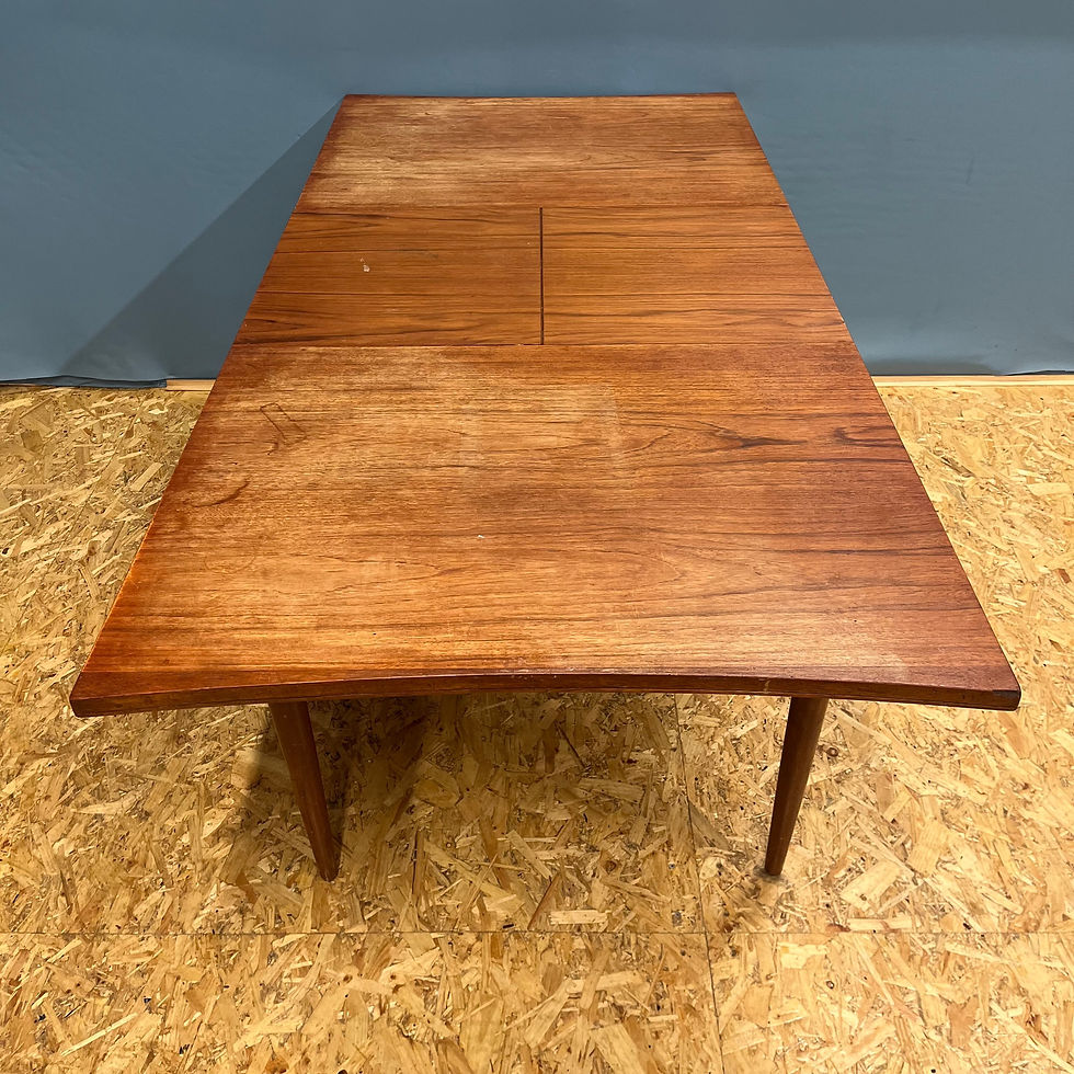 Thumbnail: Mid century teak extending dining table 