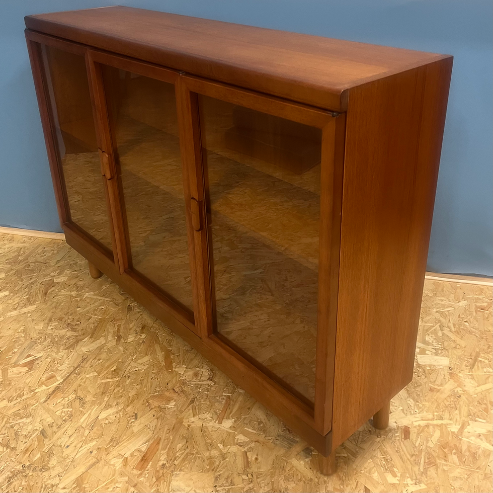 Thumbnail: Mid century teak glazed cabinet