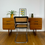 Thumbnail: Mid century teak dressing table by Uniflex 