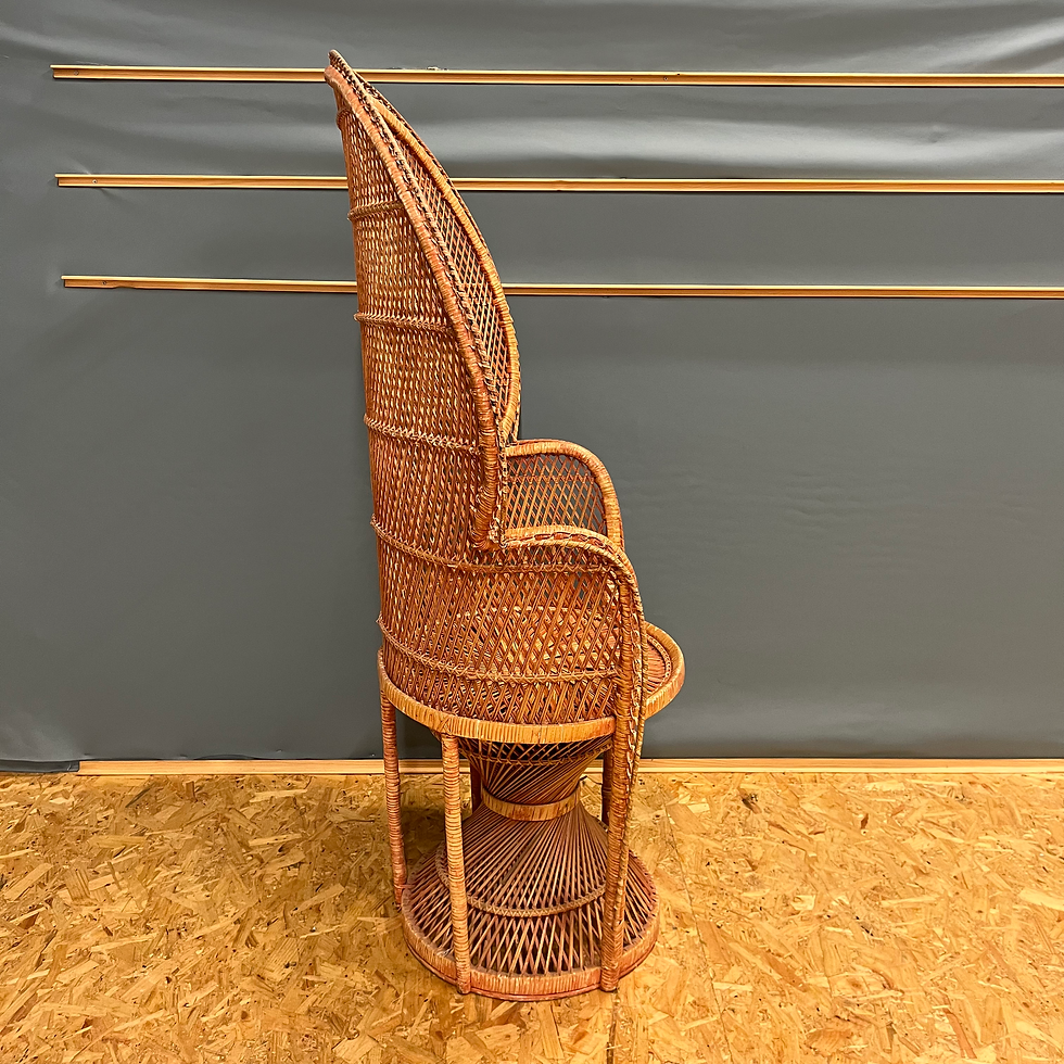 Thumbnail: Mid century wicker Peacock chair (full size)