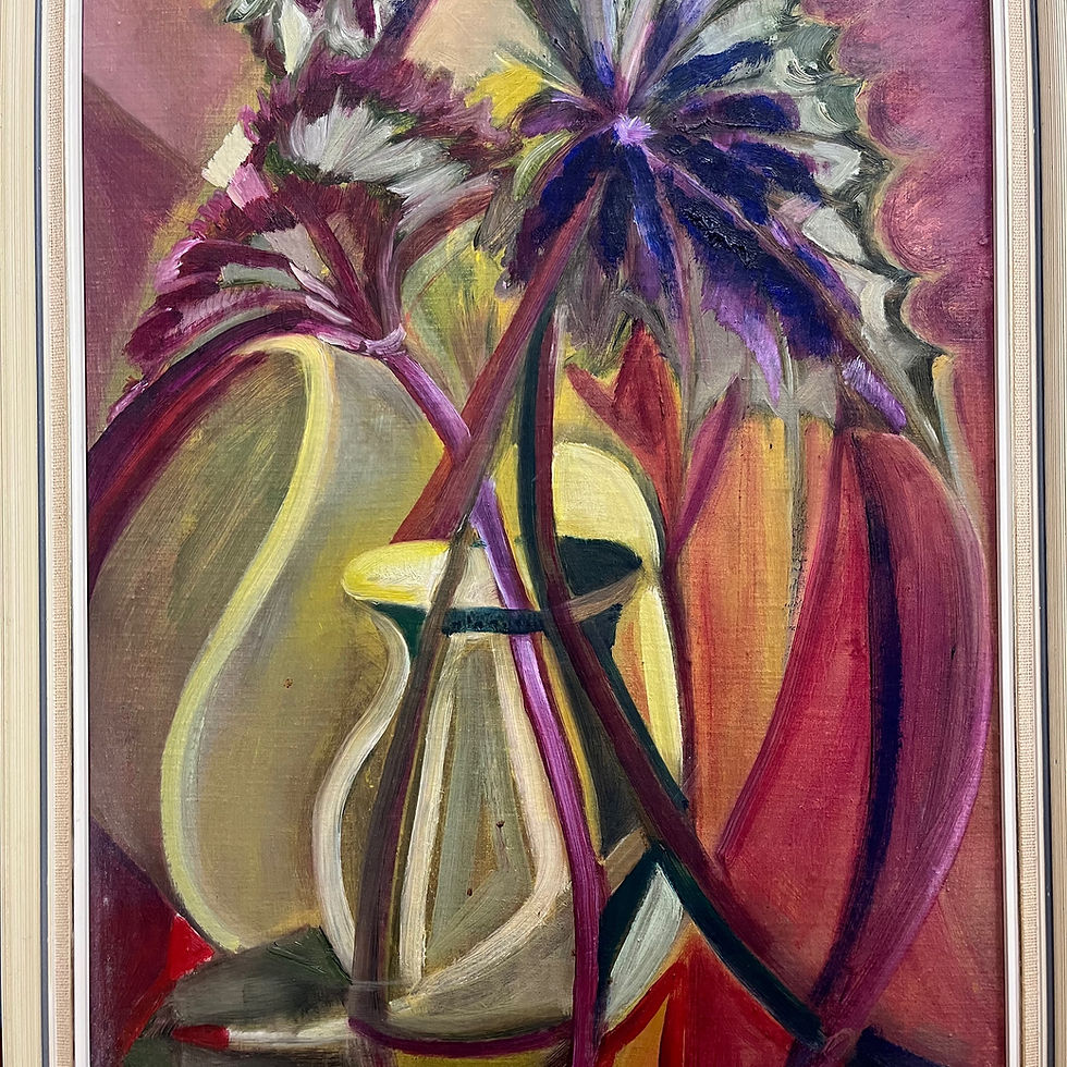 Thumbnail: Framed vintage artwork of Elephant's Ear plant