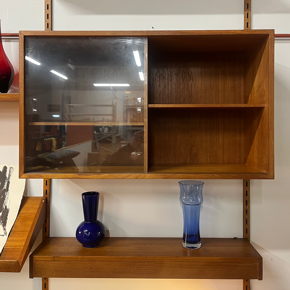 Thumbnail: Mid century teak Danish wall system by Kai Kristiansen