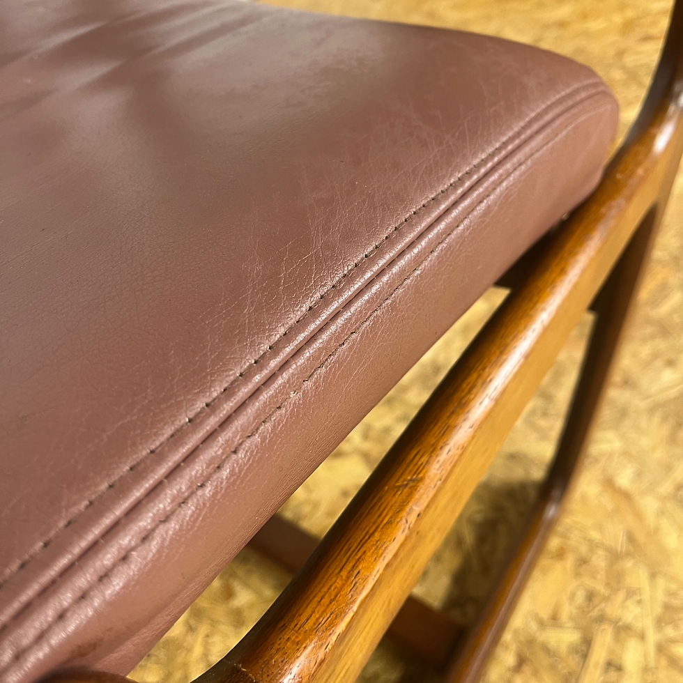 Thumbnail: Set of 4 teak mid century dining chairs by Portwood