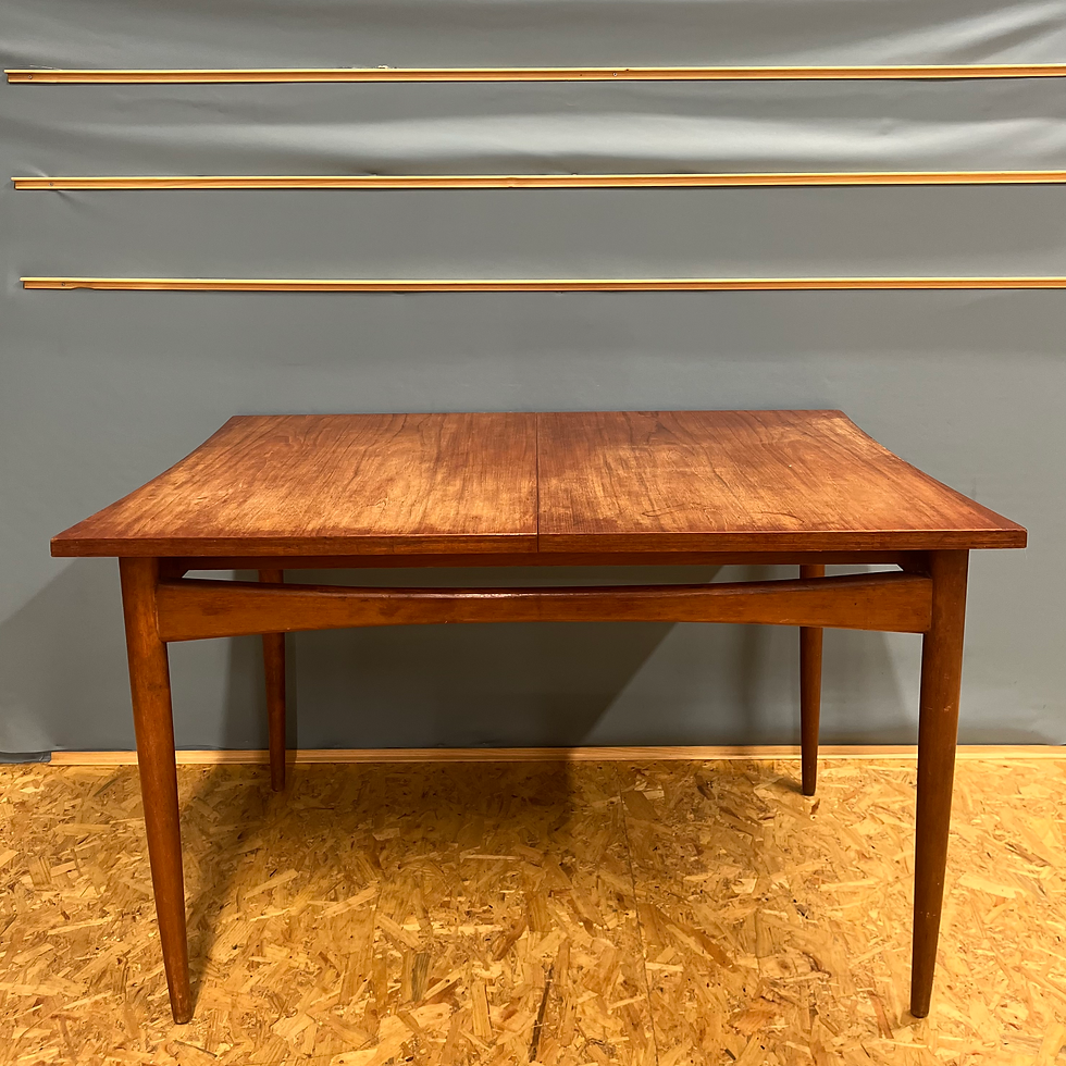 Thumbnail: Mid century teak extending dining table 