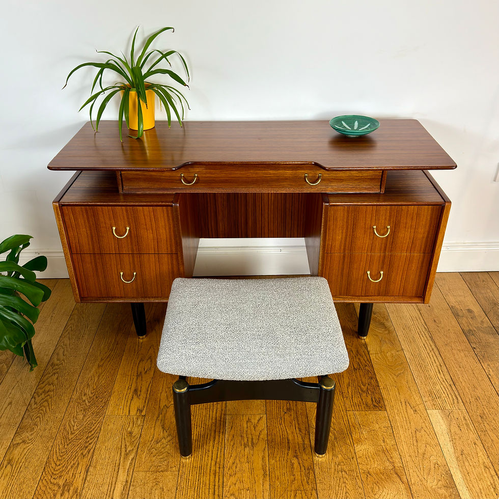 Thumbnail: Mid century G Plan Librenza dressing table with stool