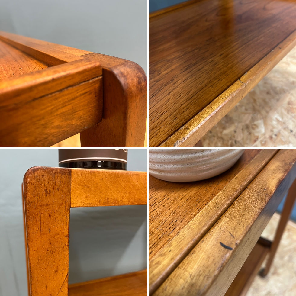 Thumbnail: Mid century Remploy teak trolley