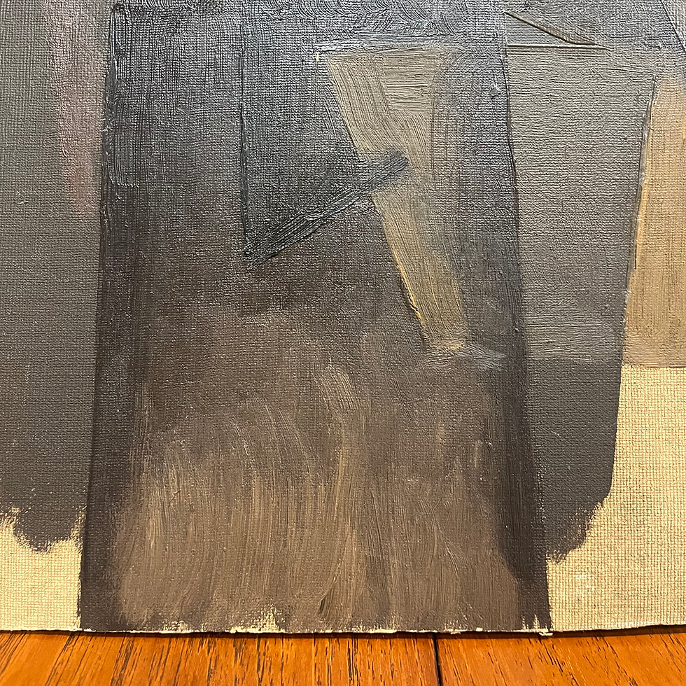 Thumbnail: Vintage 1959 mid century abstract artwork