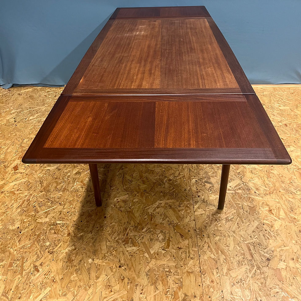 Thumbnail: Mid century teak extending dining table by Younger