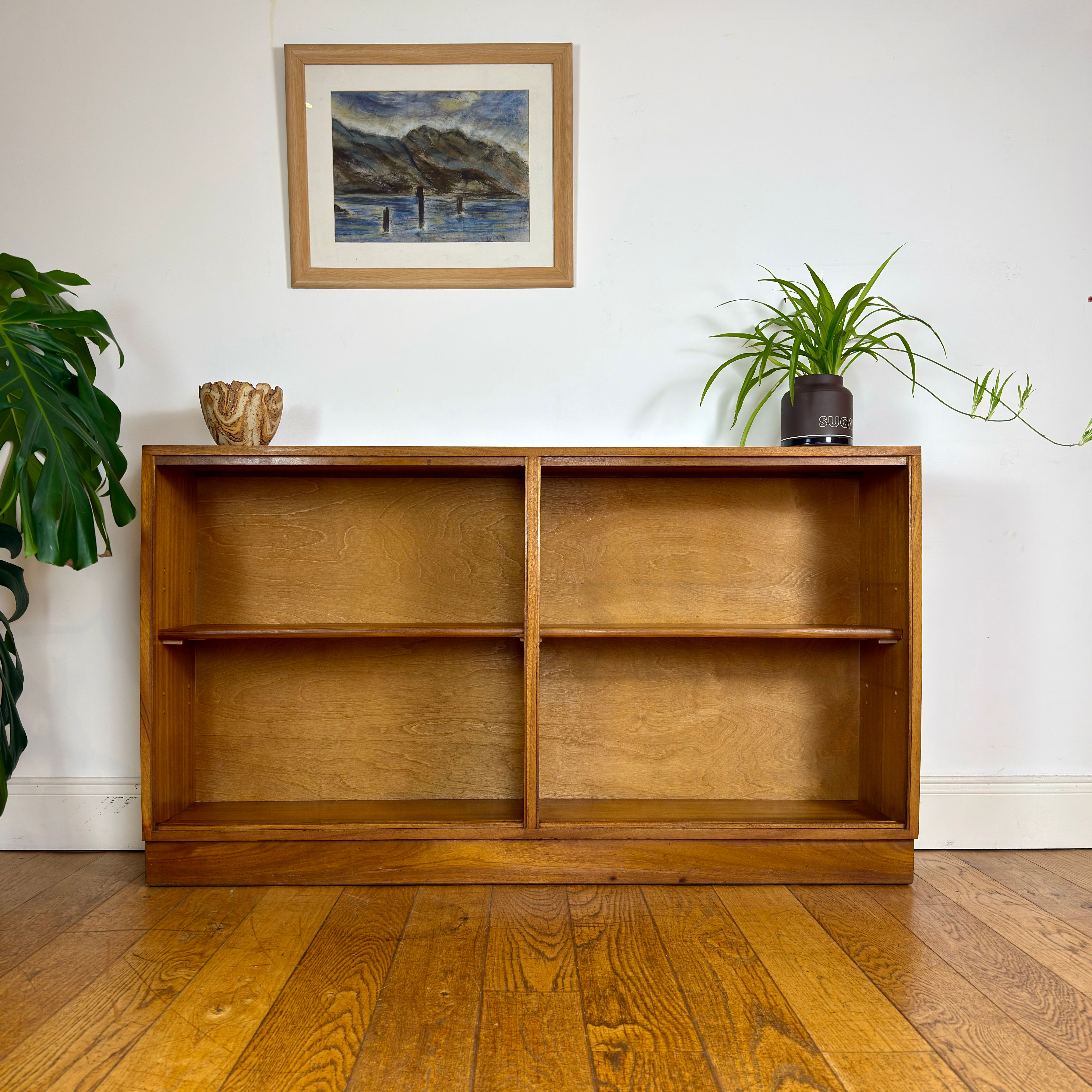 Mid century bookcase sideboard by Herbert Gibbs
