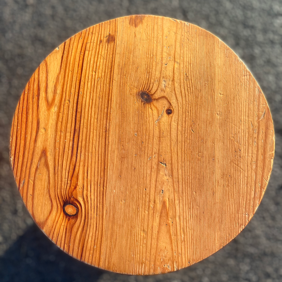 Thumbnail: Pair of mid century Pine side tables