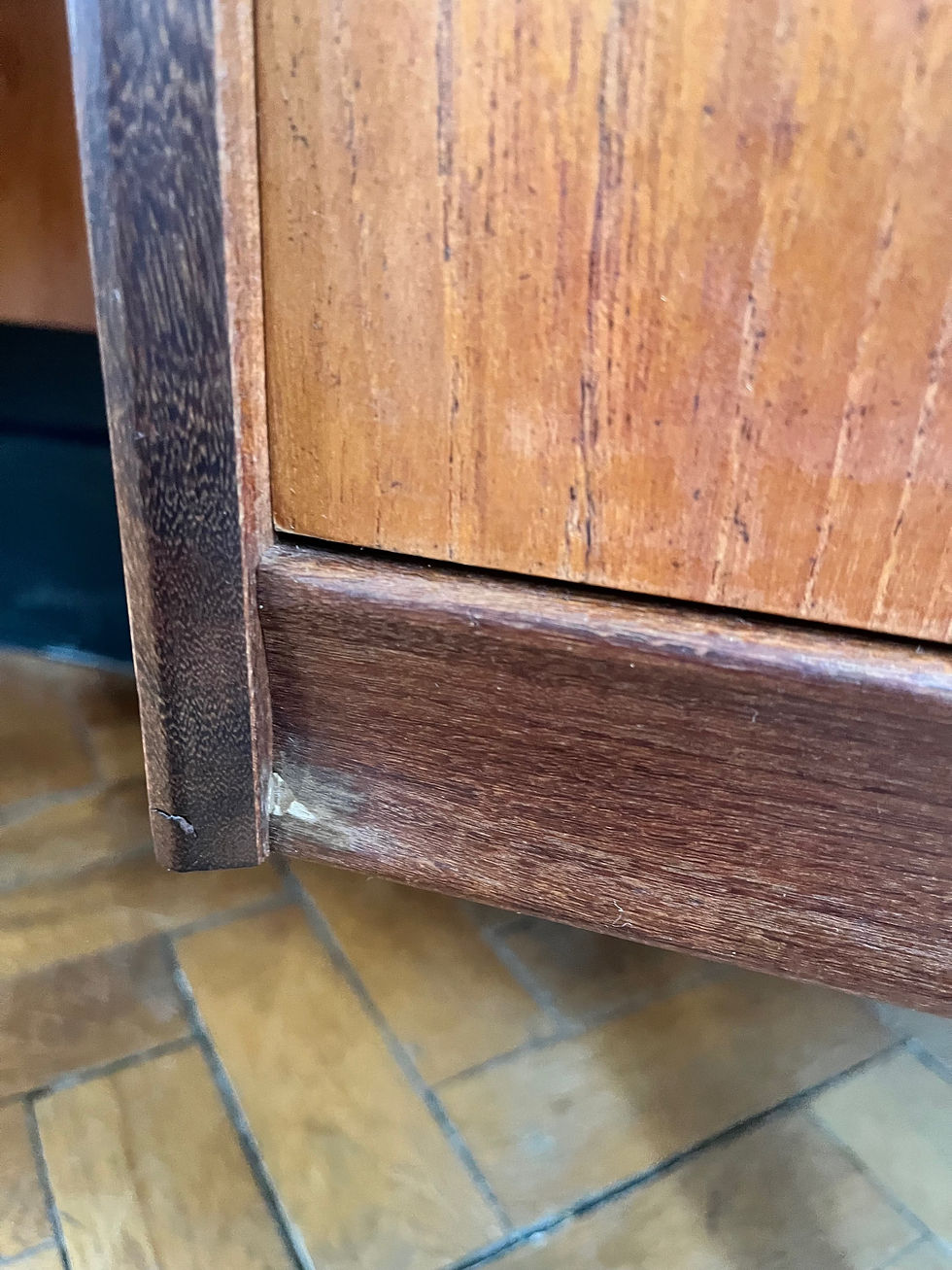 Thumbnail: Mid century Homeworthy teak desk / dressing table
