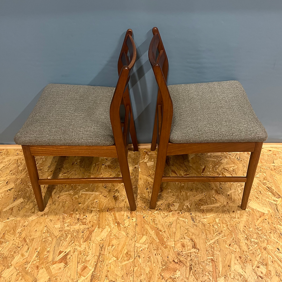 Thumbnail: Pair of teak dining chairs