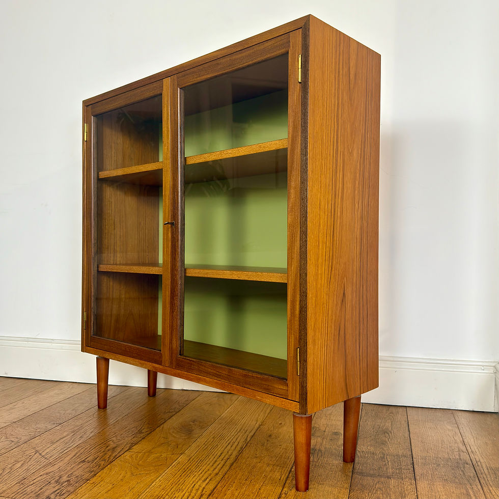 Thumbnail: Mid century teak G Plan Sierra glazed cabinet