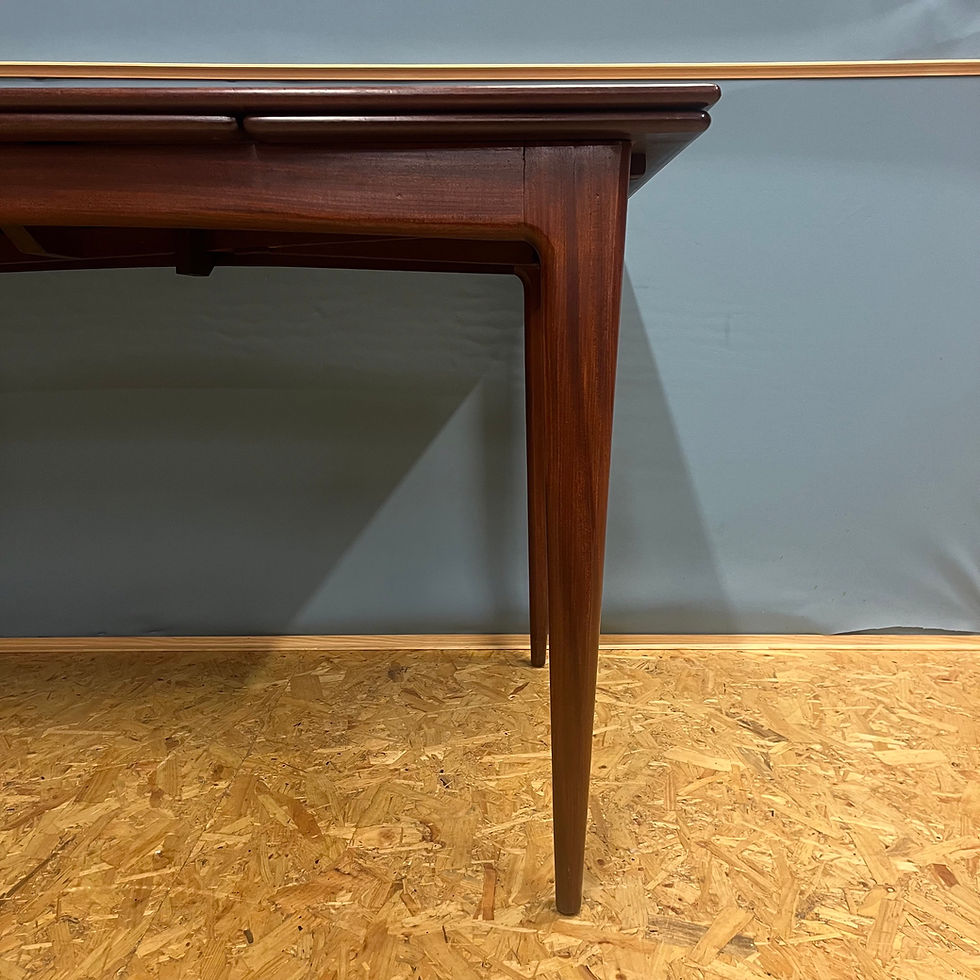 Thumbnail: Mid century teak extending dining table by Younger