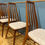 Thumbnail: Set of 6 Mid century Niels Koefoeds "Eva" dining chairs