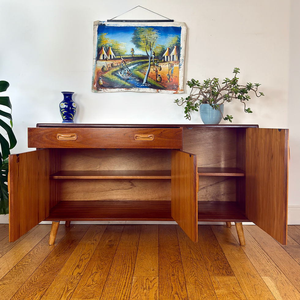 Thumbnail: Mid century teak G Plan Fresco compact sideboard