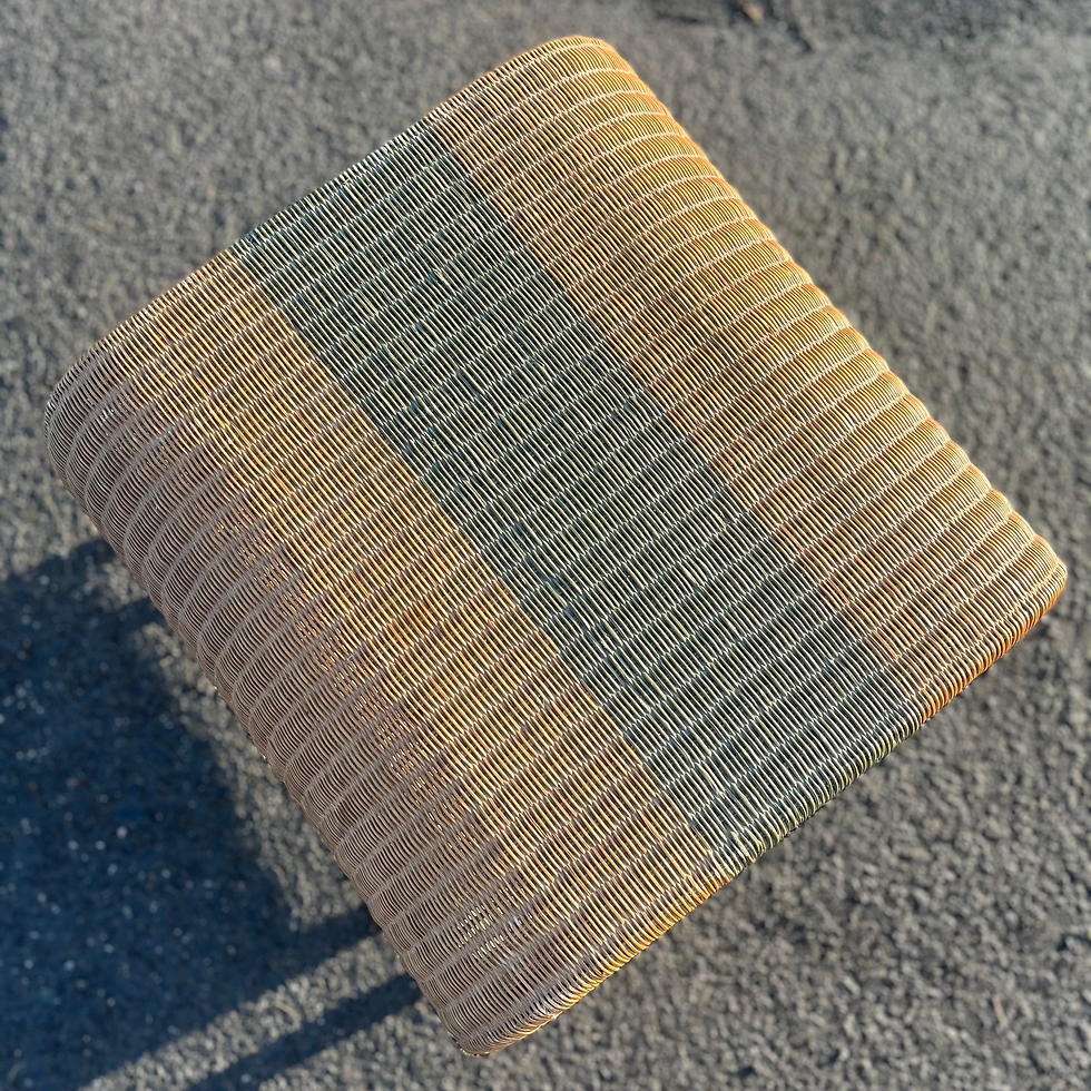 Thumbnail: Vintage French rattan side table