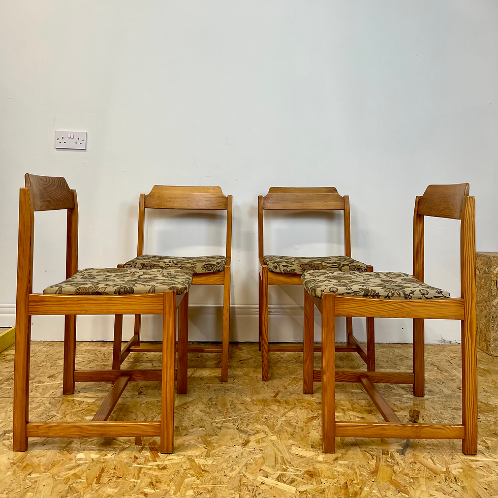 Thumbnail: Mid century pine dining set