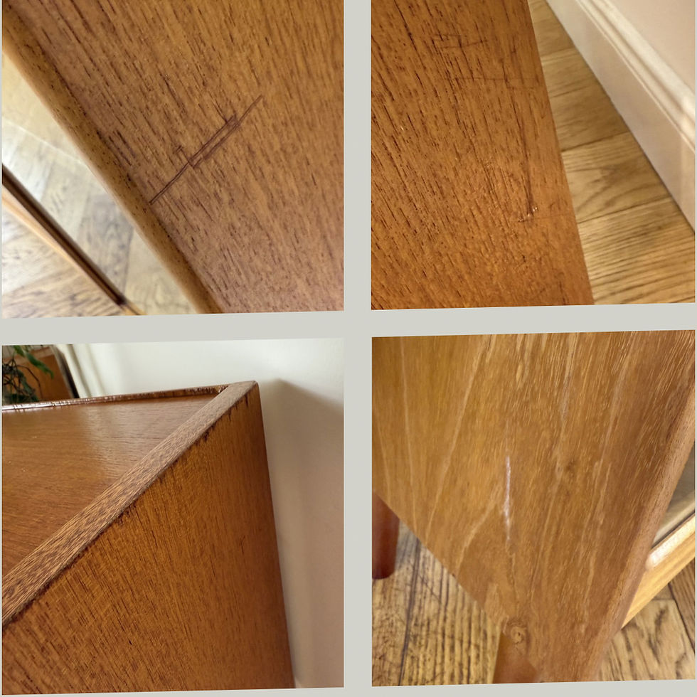 Thumbnail: Mid century teak Nathan glazed cabinet