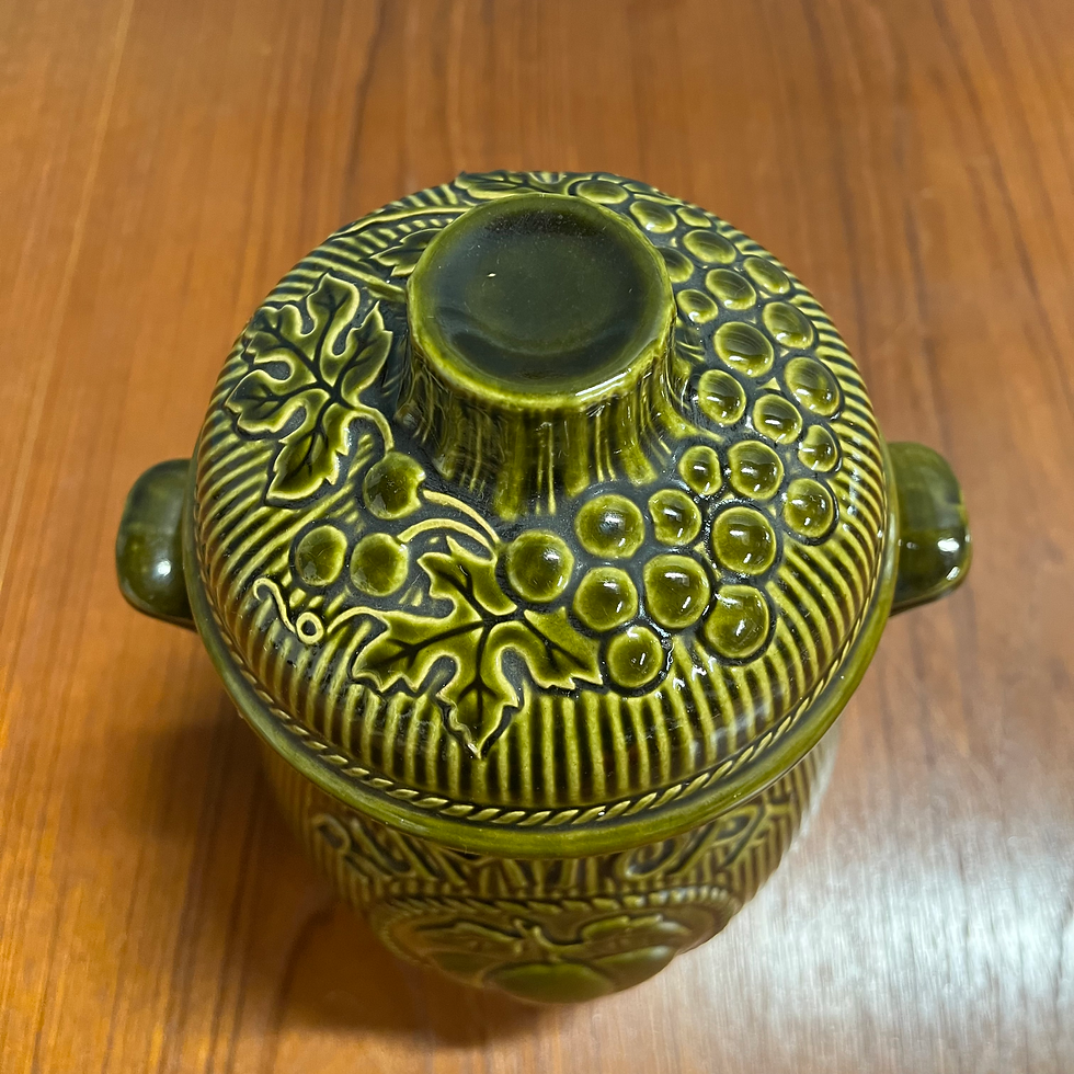 Thumbnail: Mid century West German ceramic Rumtopf pot 807-28