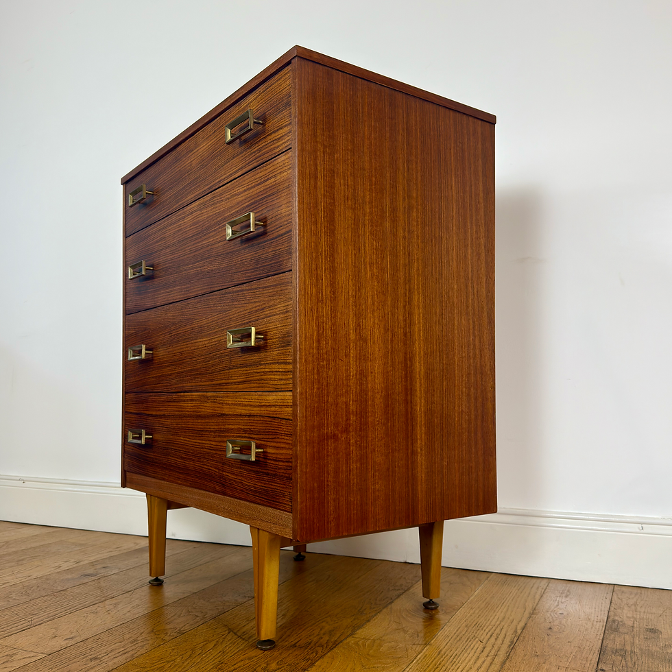 Thumbnail: Mid century rosewood and mahogany drawers / tallboy