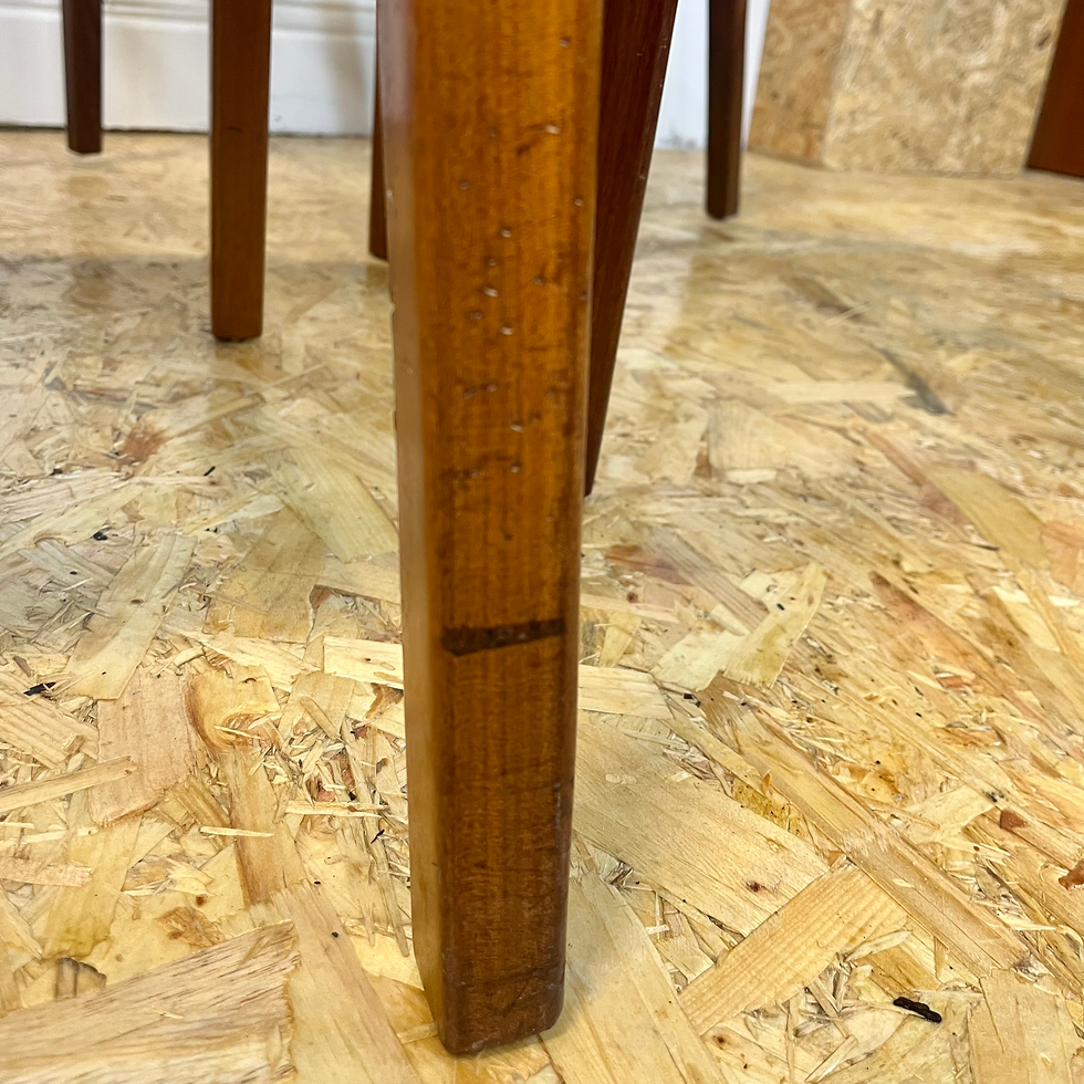 Thumbnail: Set of 4 Mid century Nathan teak dining chairs