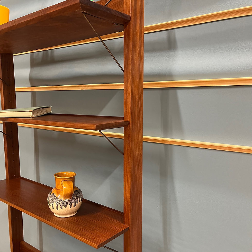 Thumbnail: Mid century teak Guy Rogers room divider / shelving unit 