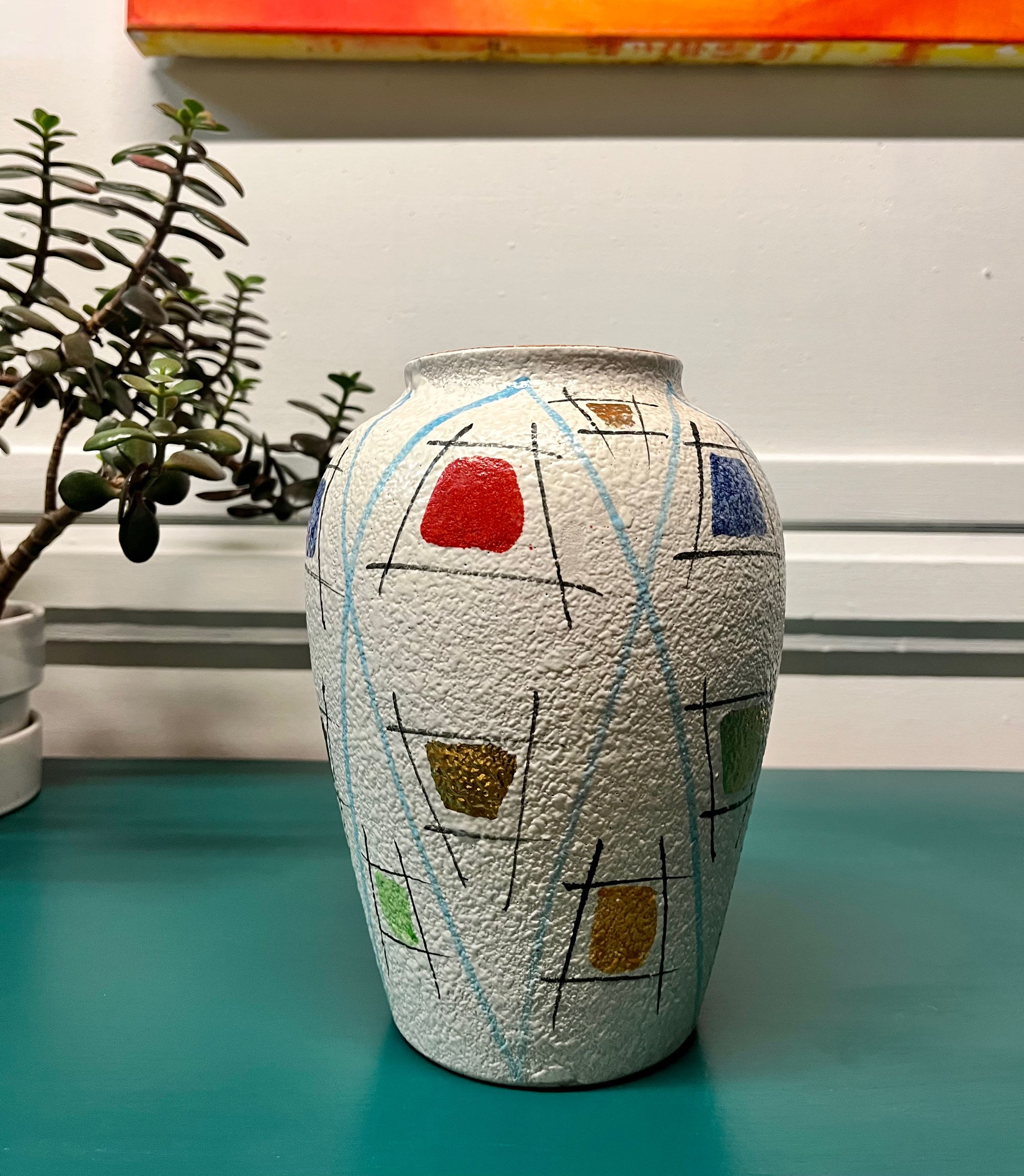 Mid century West German art vase