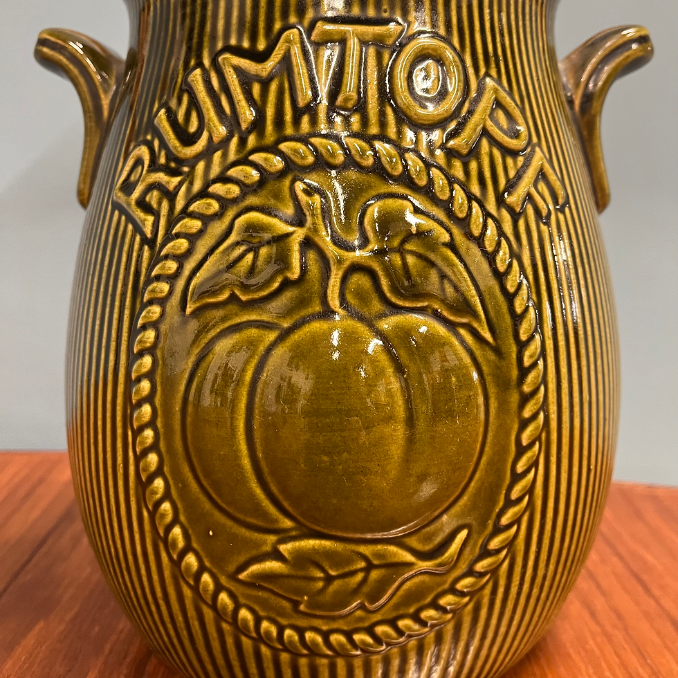 Thumbnail: Mid century West German ceramic Rumtopf pot 807-28