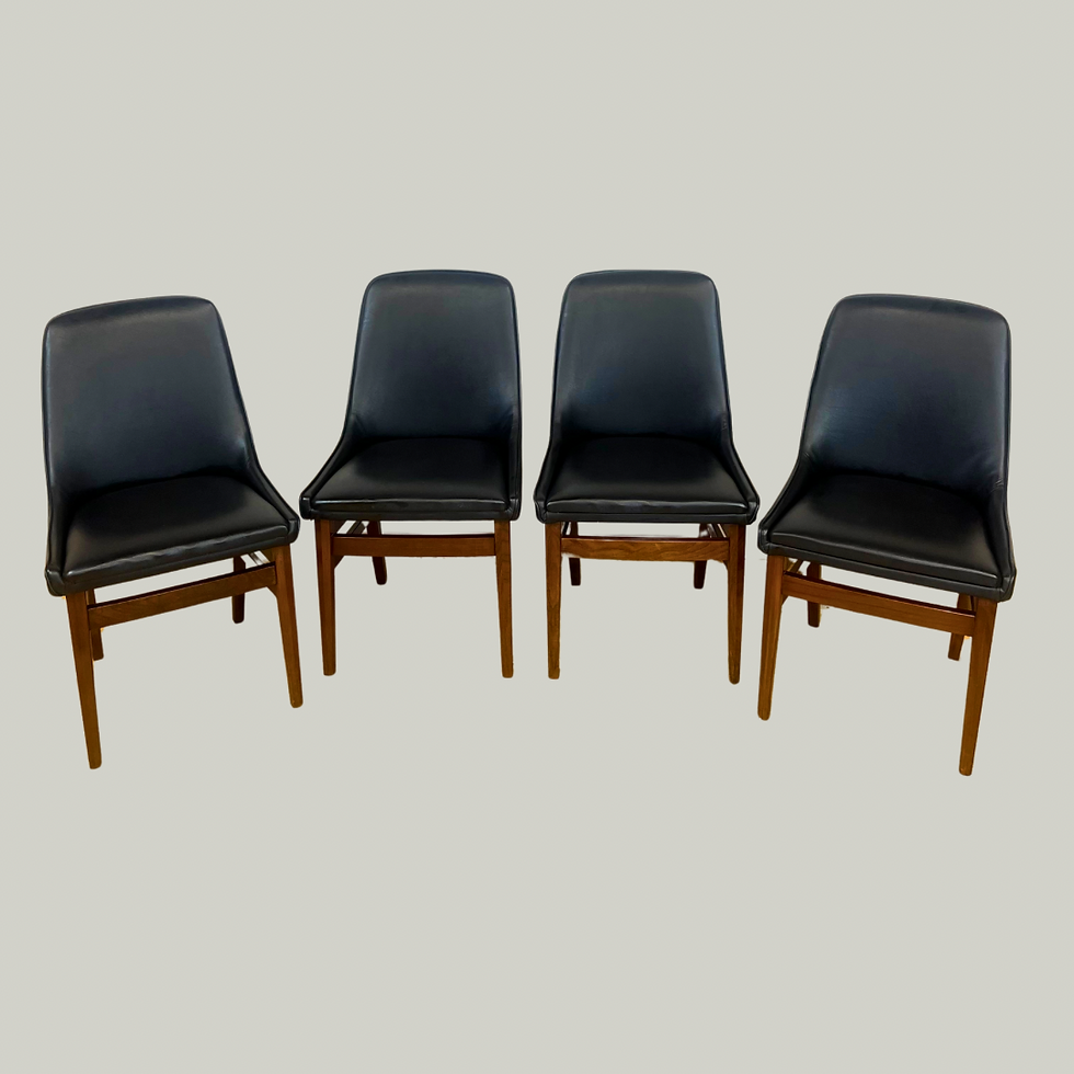 Thumbnail: Set of 4 mid century dining chairs by Gimson & Slater
