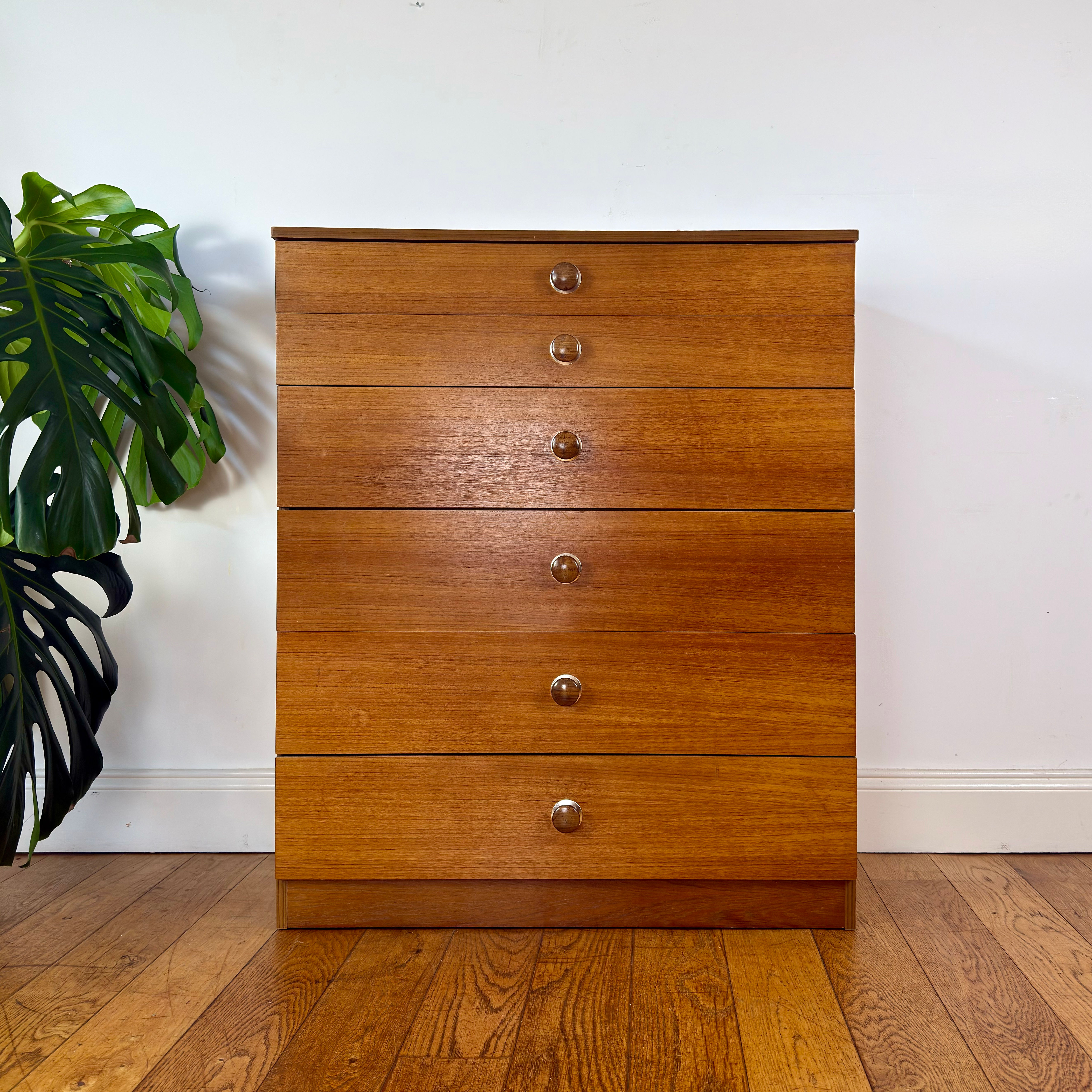 Mid century teak tallboy by Avalon