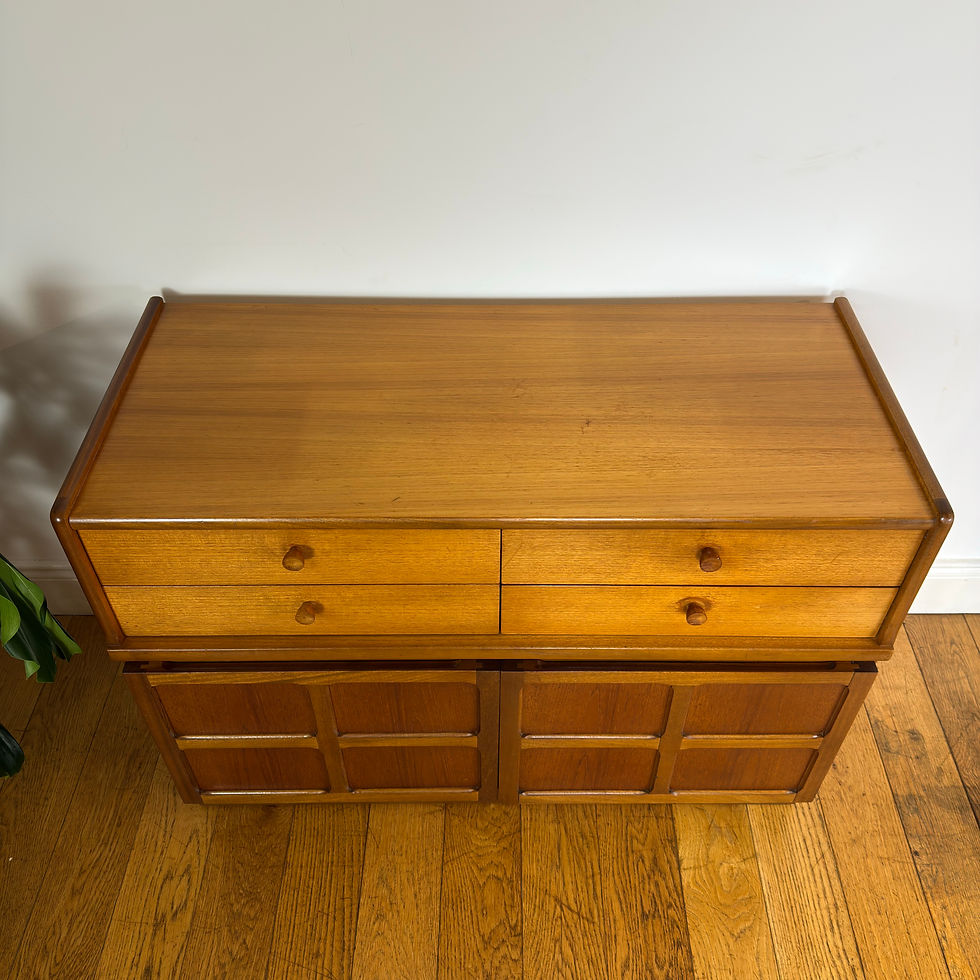 Thumbnail: Mid century teak Nathan cabinet with drawers
