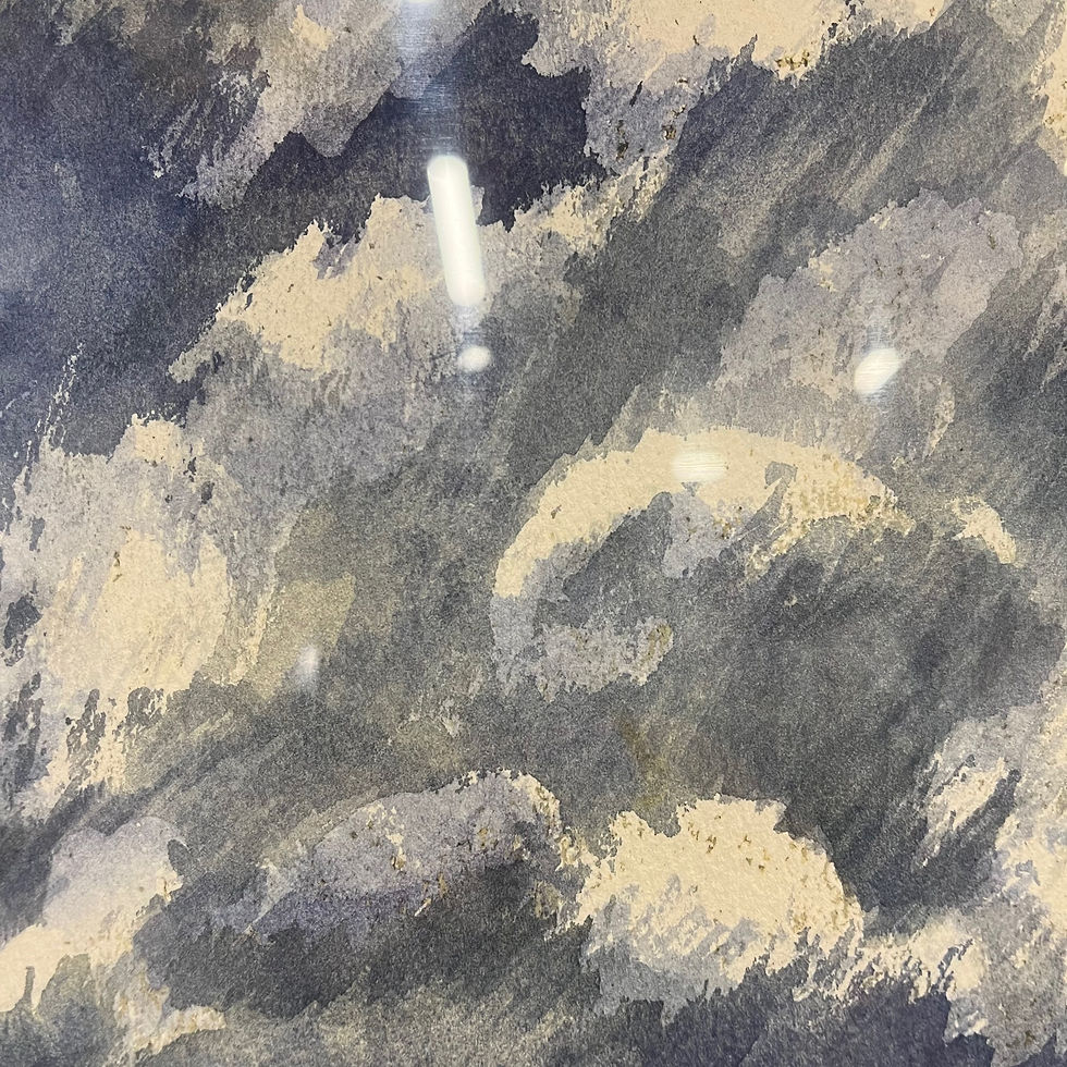 Thumbnail: Vintage framed landscape watercolour