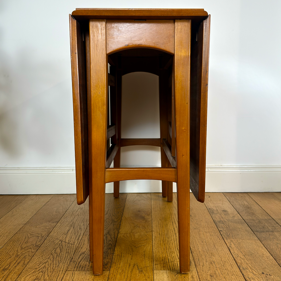 Thumbnail: Mid century teak gate leg dining table by Jentique