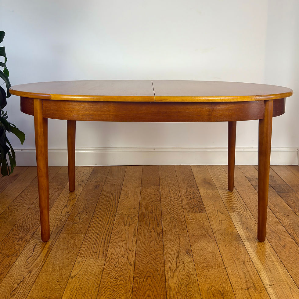 Thumbnail: Mid century teak extending dining table by Jentique