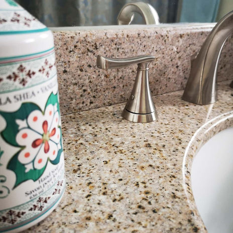 Granit Counter in Secondary Bathroom