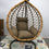 Thumbnail: Super Strong Single Seat Large Size Swing Chair, Brown or Nature wood color