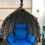 Thumbnail: JC0198 High Quality Wicker  Swing Chair with Stand, in Grey