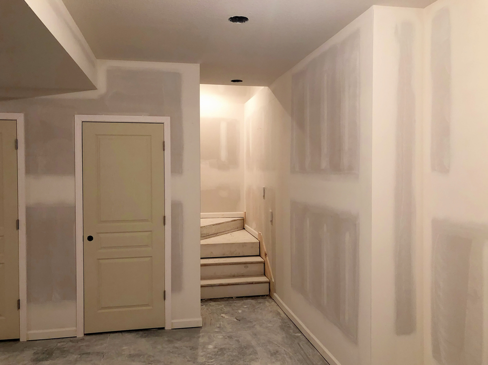 Lees Summit Basement Drywall Mudding Finishing